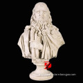 DaVinci marble Leonardo bust sculpture